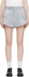 MM6 Maison Margiela Blue Boxer Denim Shorts