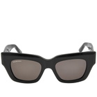 Balenciaga Women's BB0234S Sunglasses in Black/Grey