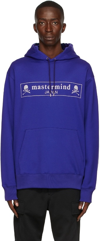Photo: mastermind JAPAN Blue Boxed Logo Hoodie