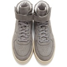 A-COLD-WALL* Grey Suede Rhombus Hi-Top Sneakers