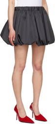 Aaron Esh Gray Gathered Miniskirt