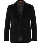 Tod's - Black Cotton-Velvet Suit Jacket - Black