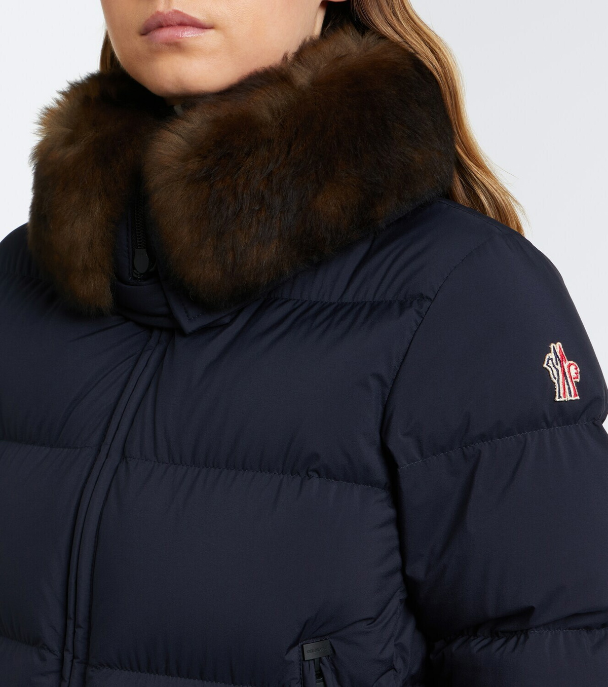 Moncler Grenoble Arrabas shearling-trimmed ski jacket