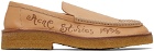 Acne Studios Beige Logo Loafers