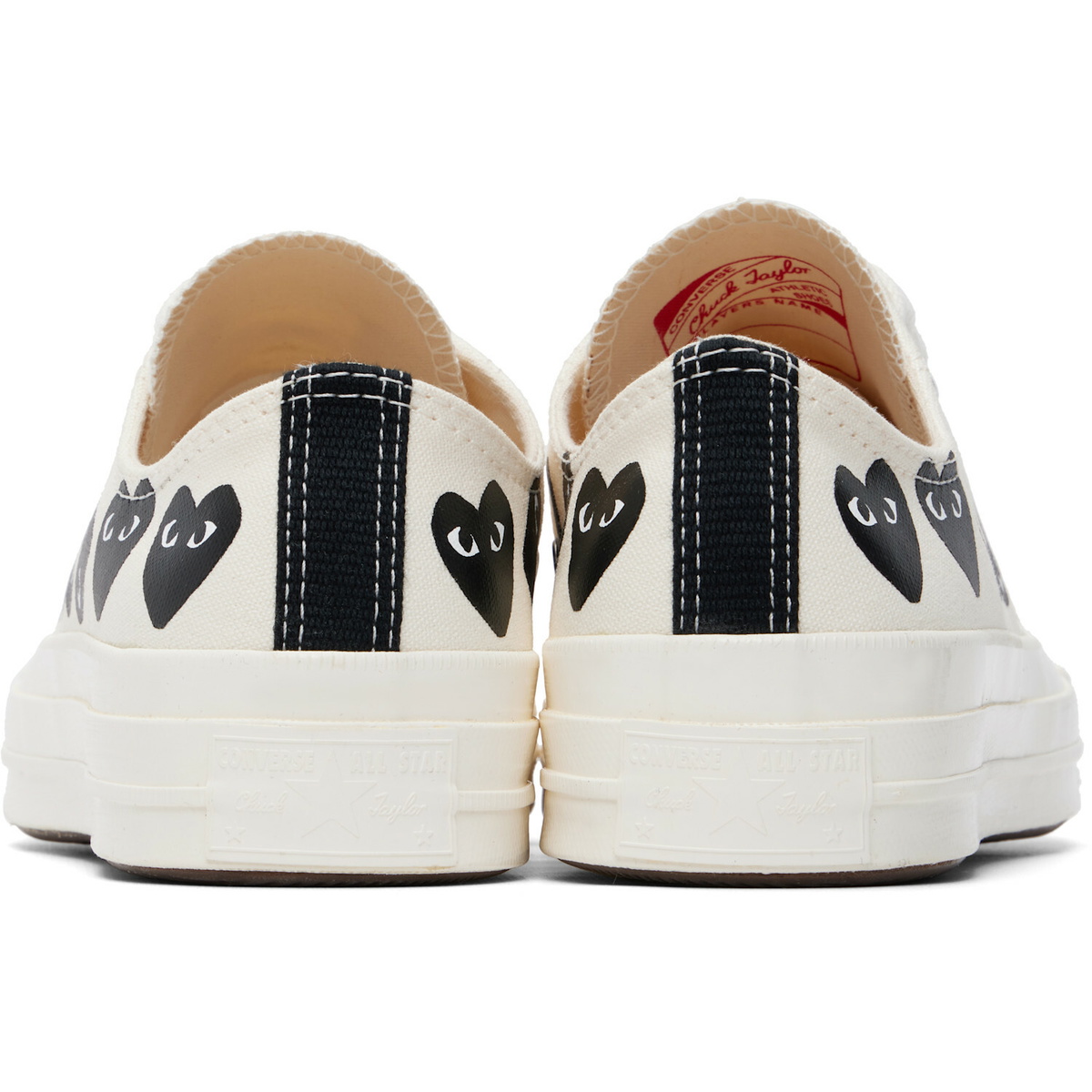 COMME des GARÇONS PLAY Off-White Converse Edition Chuck 70 Multi Heart Sneakers