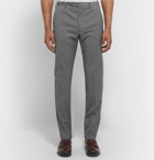 Incotex - Slim-Fit Tapered Prince of Wales Checked Woven Trousers - Gray