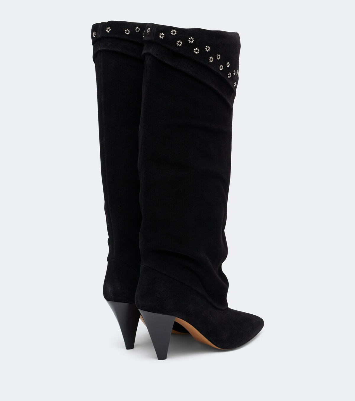 Isabel Marant Lezra embellished suede knee-high boots