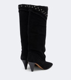 Isabel Marant Lezra embellished suede knee-high boots