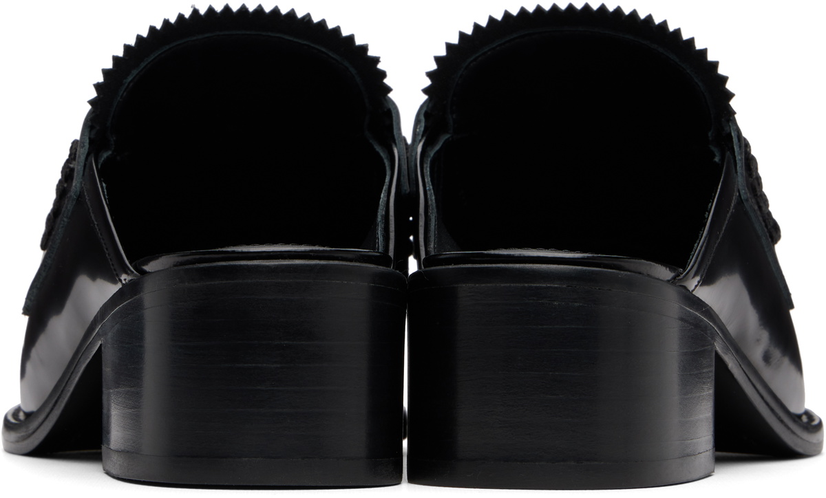 Alexander Wang Black Carter Leather Slip-on Loafers