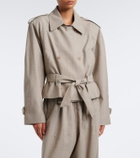 The Frankie Shop Stan belted wool jacket