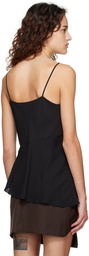 Theory Black Draped Camisole