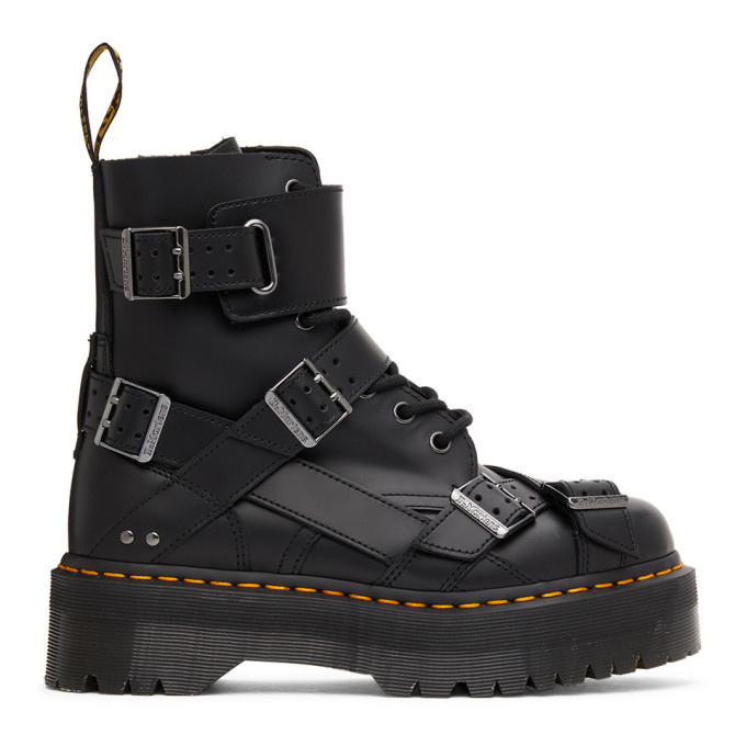 Photo: Dr. Martens Black Jadon Strap Lace-Up Boots