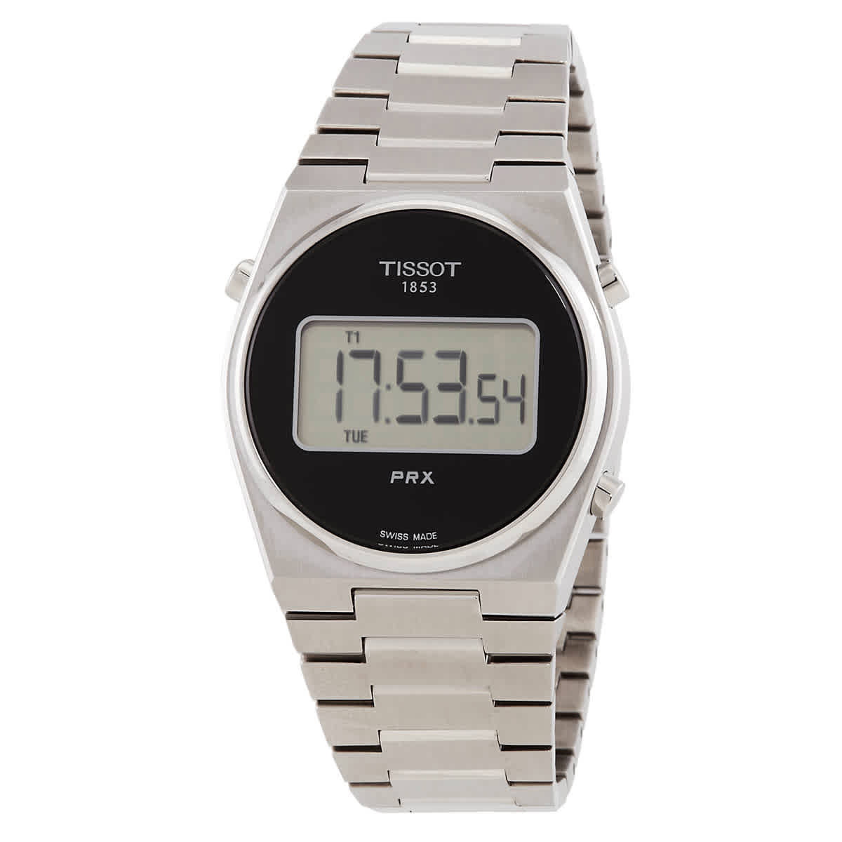 TISSOT PRX 黒文字盤 ステンレススチール Tissot Tissot PRX Quartz Black Dial Black Silicon Band