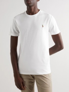 Polo Ralph Lauren - Logo-Embroidered Cotton-Jersey T-Shirt - White