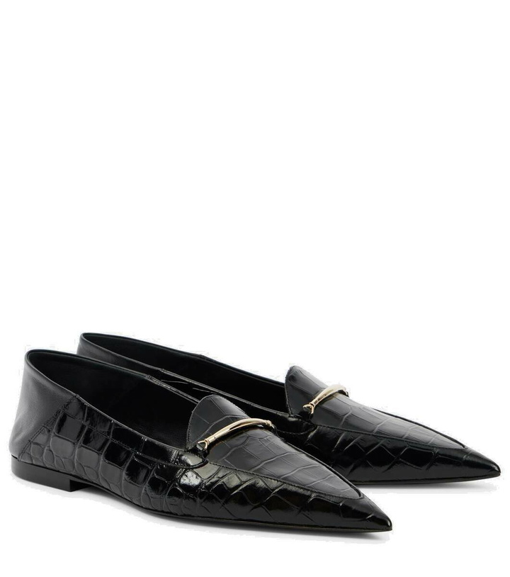 Photo: Victoria Beckham Morsetto croc-effect leather loafers