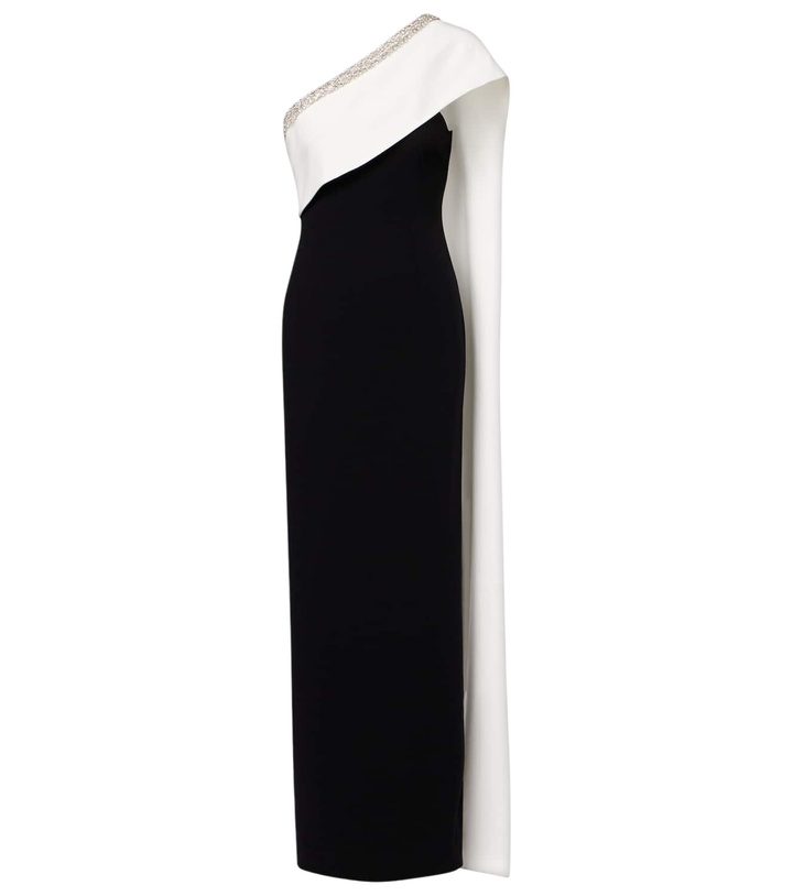 Photo: Roland Mouret Caped embellished satin crêpe gown