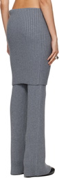 ALAINPAUL Gray Warm-Up Rib Lounge Pants