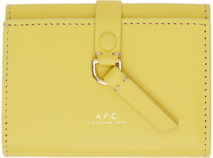 Photo: A.P.C. Yellow Noa Trifold Wallet