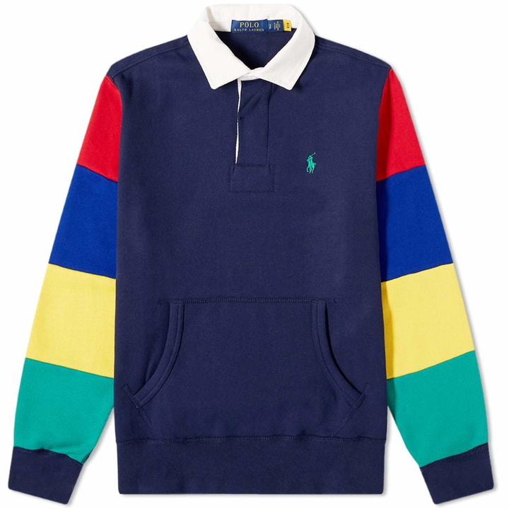 Photo: Polo Ralph Lauren Block Striped Jersey Rugby Shirt