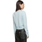Loewe Blue Short Anagram Sweater