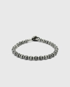 MIKIA Najavo pearl 5mm silver Mens Bracelet