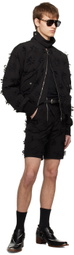 Juntae Kim SSENSE Exclusive Black Bomber Jacket