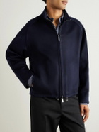Stòffa - Cashmere Blouson Jacket - Blue