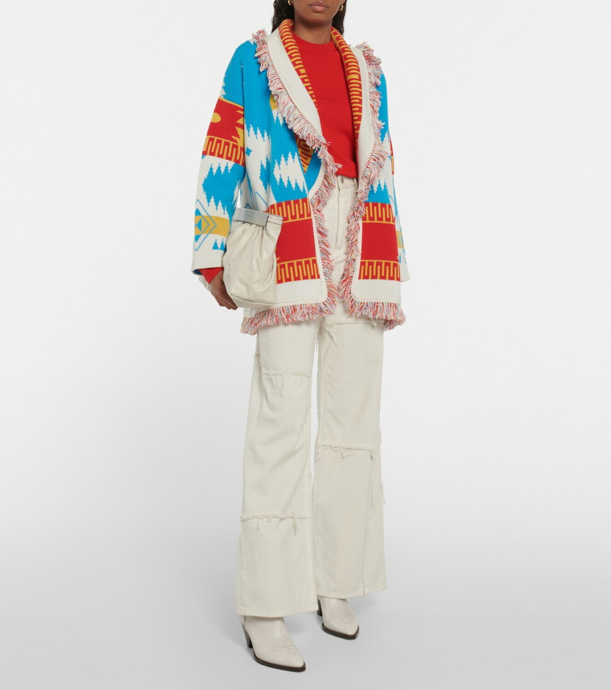 Alanui - Icon jacquard cashmere cardigan