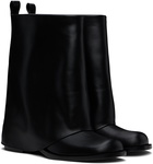 AMOMENTO Black Folded Boots