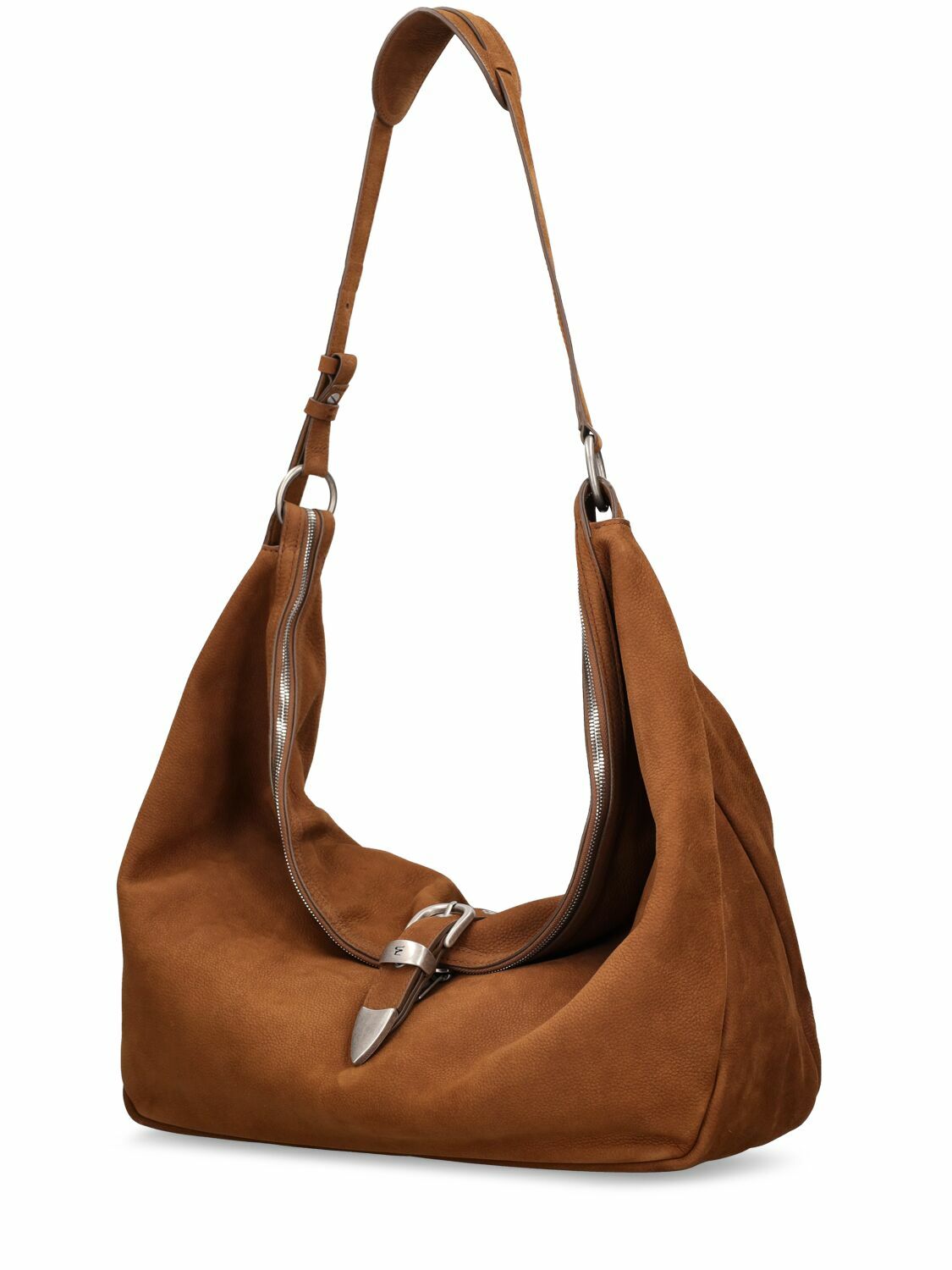 【MARGE SHERWOOD】HOBO SHOULDER MARGE SHERWOOD Belted Hobo Suede Shoulder Bag Marge Sherwood