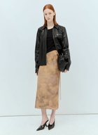 Sportmax Silk Wrap Midi Skirt