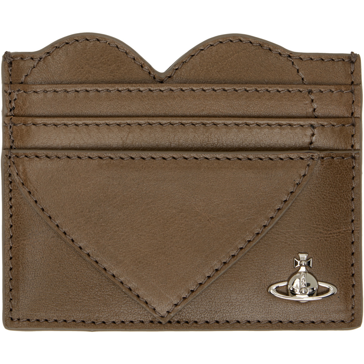 Vivienne Westwood Brown Heart Card Holder