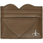 Vivienne Westwood Brown Heart Card Holder