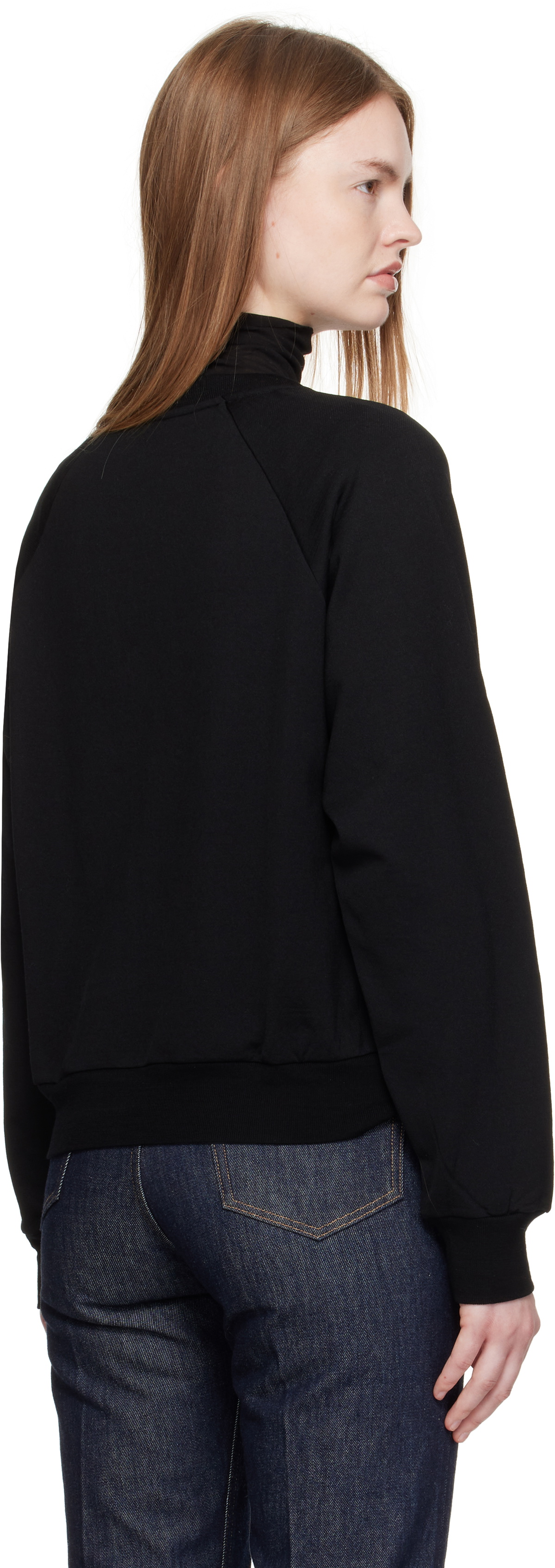 AURALEE Black Light Wool Pullover Sweatshirt