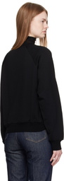 AURALEE Black Light Wool Pullover Sweatshirt