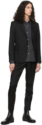 Officine Générale Black Fresco Wool Blazer