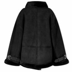 Shoreditch Ski Club Women's Darling Shearling Jacket in Black
