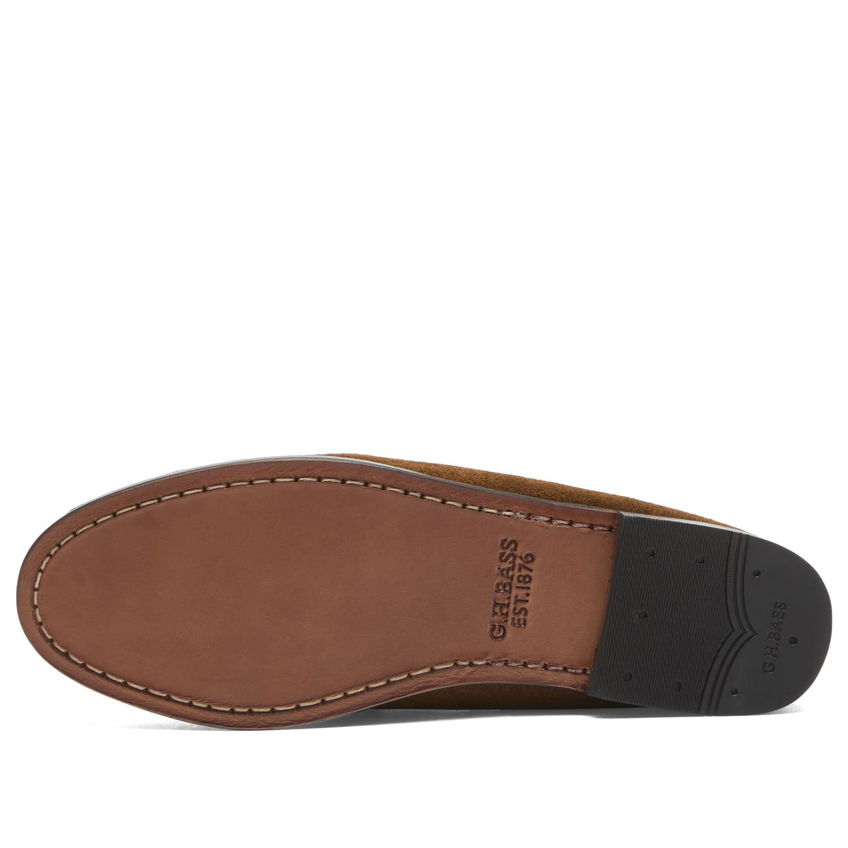 Bass Weejuns Women's Weejun Penny Slide in Mid Brown Suede