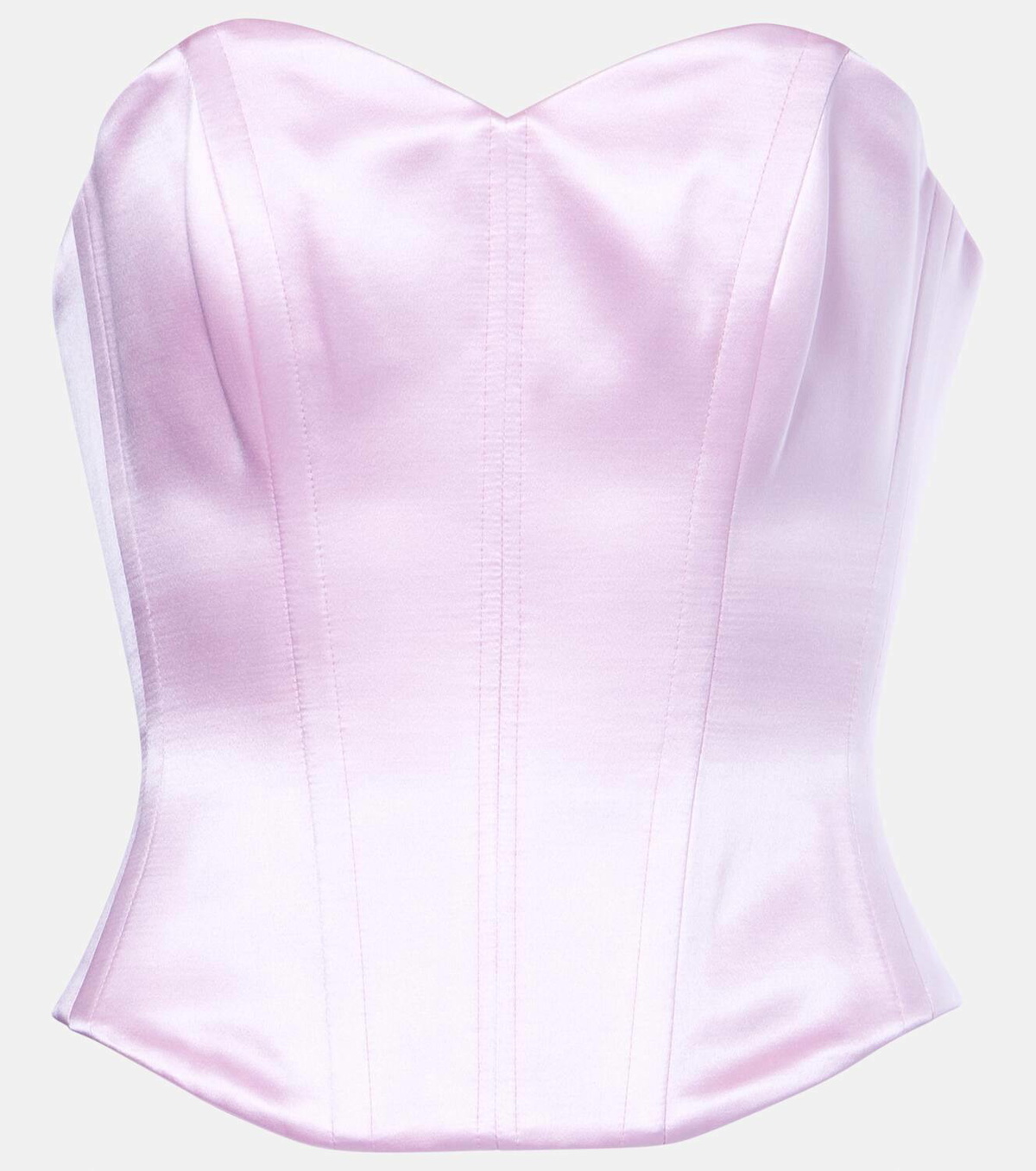 Alex Perry Cotton and silk satin corset