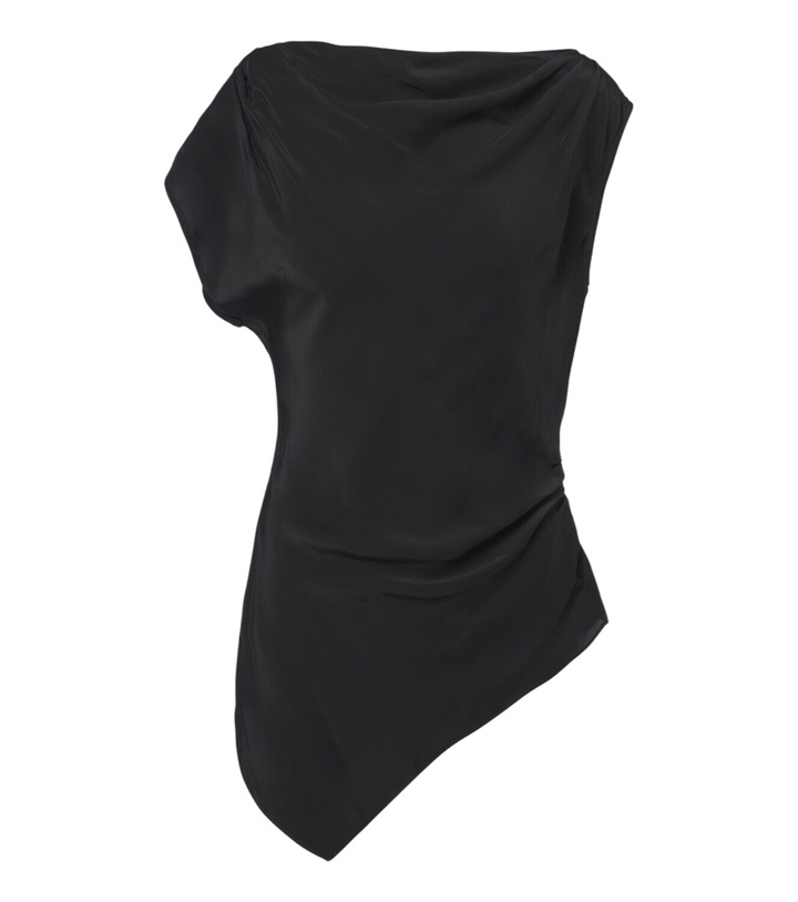 Photo: Veronica Beard Yvonne draped crêpe de chine top