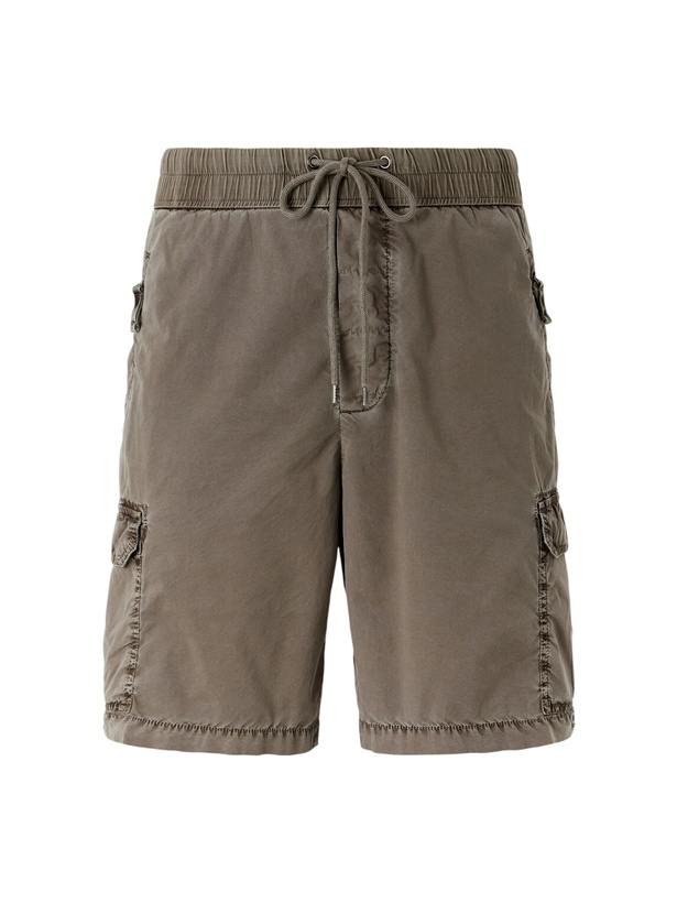 Photo: James Perse - Straight-Leg Stretch Cotton-Poplin Shorts - Green