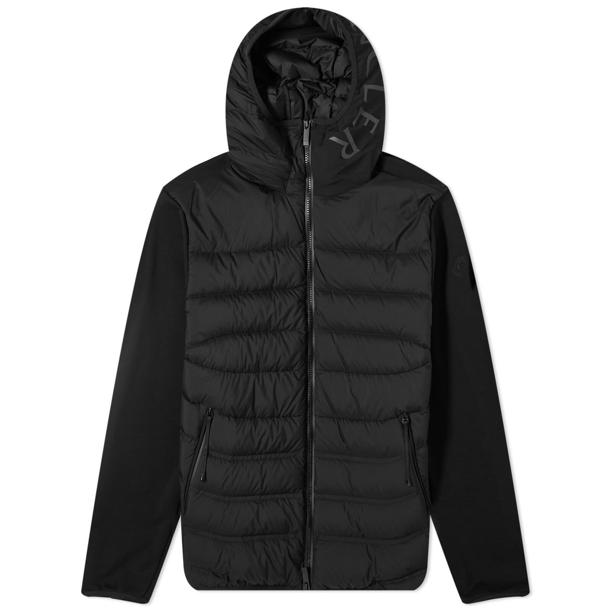 Moncler Men's Down Knit Jacket in Black Moncler
