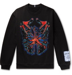 MCQ - Printed Loopback Cotton-Jersey Sweatshirt - Black