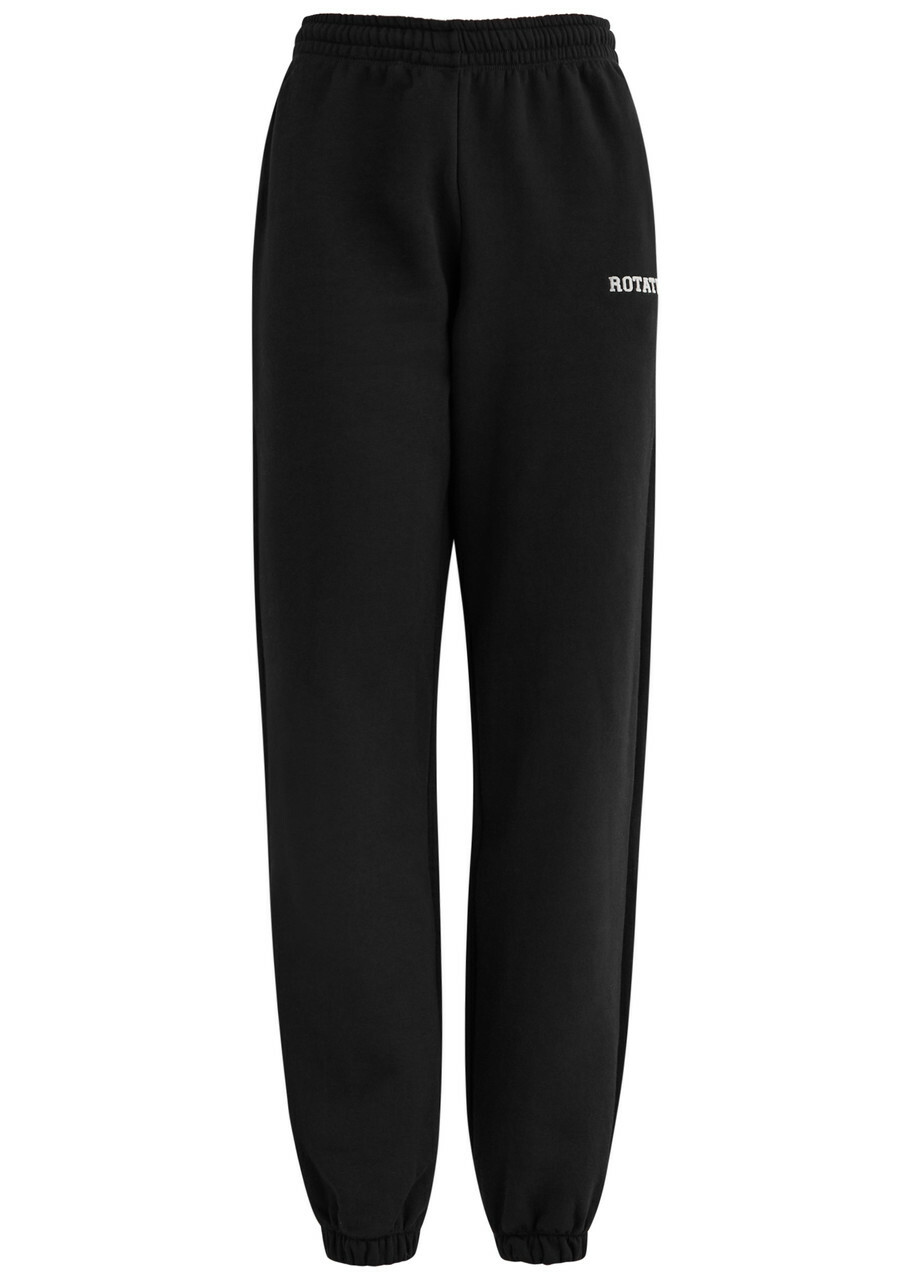 Rotate Sunday Logo Cotton Sweatpants Black