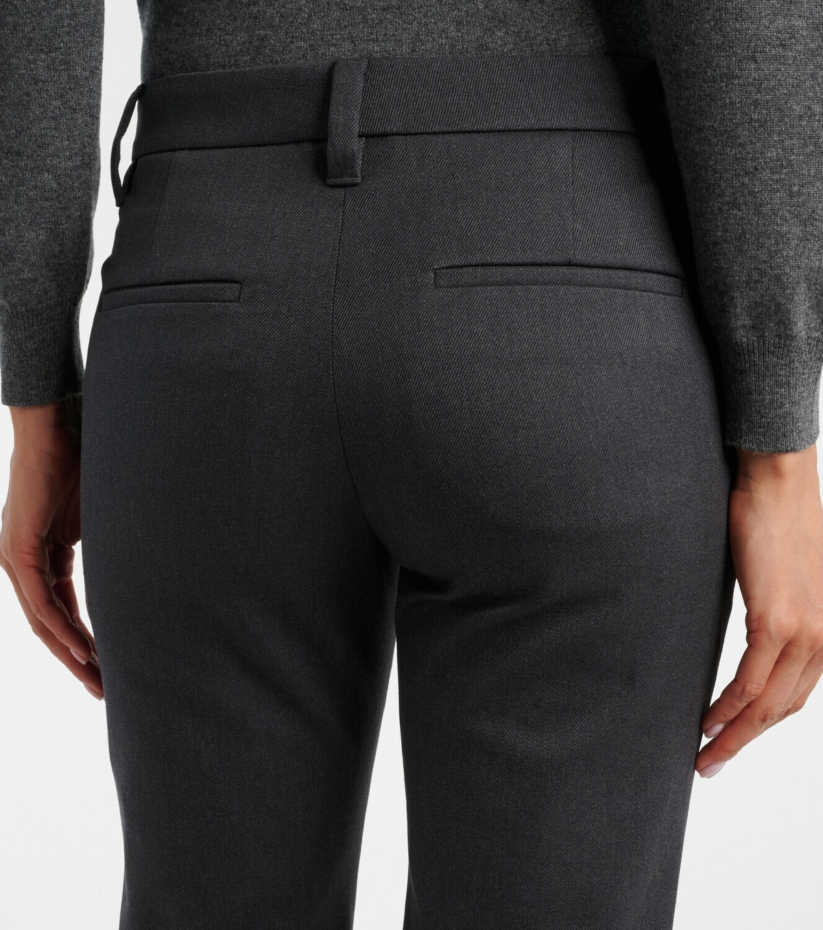 Brunello Cucinelli Cotton-blend slim pants