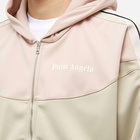 Palm Angels Men's Two Tone Track Jacket in Beige/Rose Dust