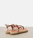 Gianvito Rossi Leather espadrille sandals