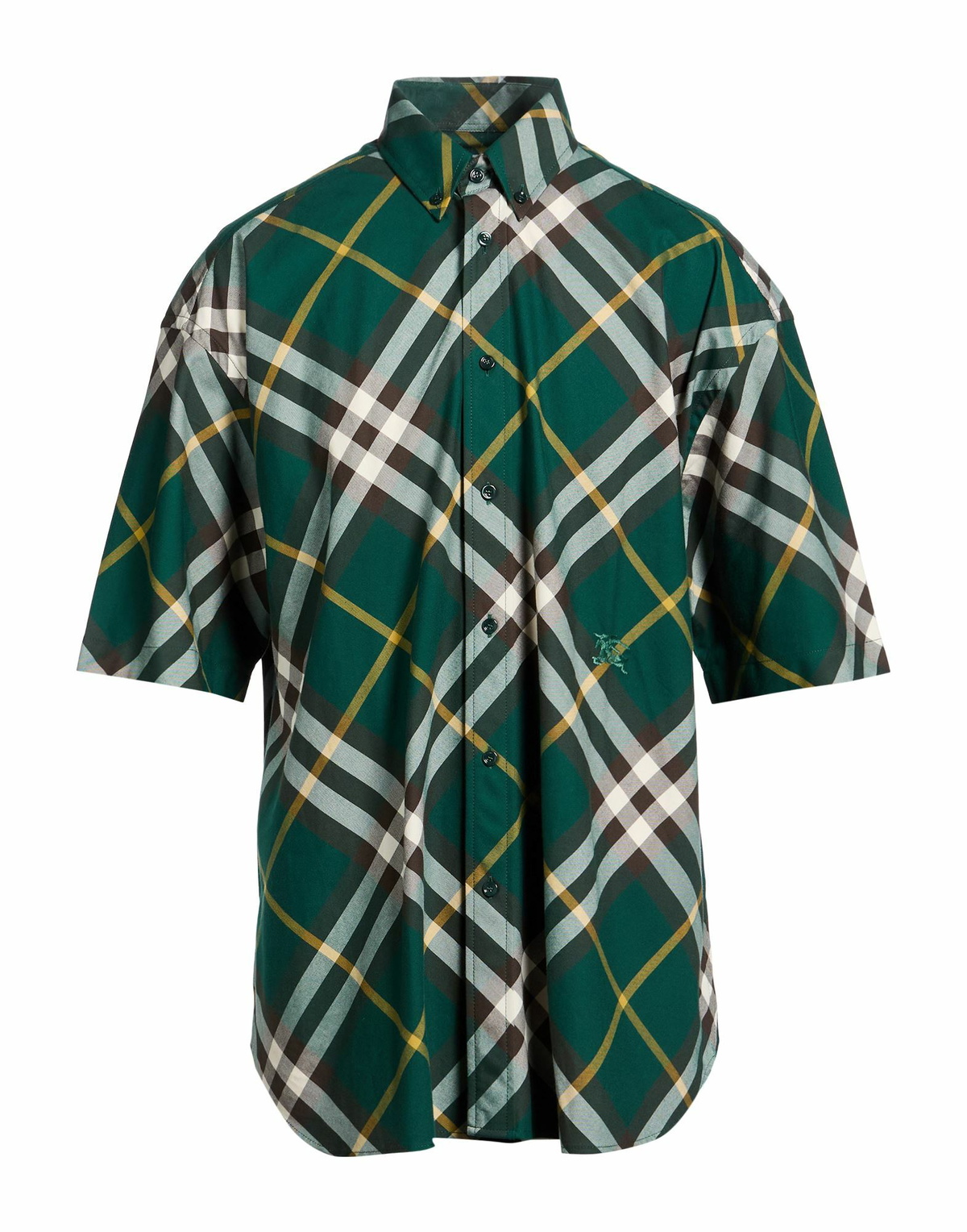 Burberry Mens Shirt Dark in Green