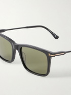 TOM FORD - Lee-02 Square-Frame Acetate and Titanium Sunglasses - Black