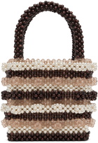 Shrimps Beige Antonia Stripe Bag